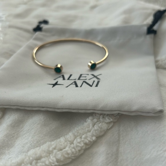 ALEX AND ANI Emerald Flex Cuff Bracelet - Picture 1 of 3